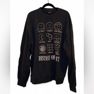 Mega Yacht History of Art Sweatshirt in Black